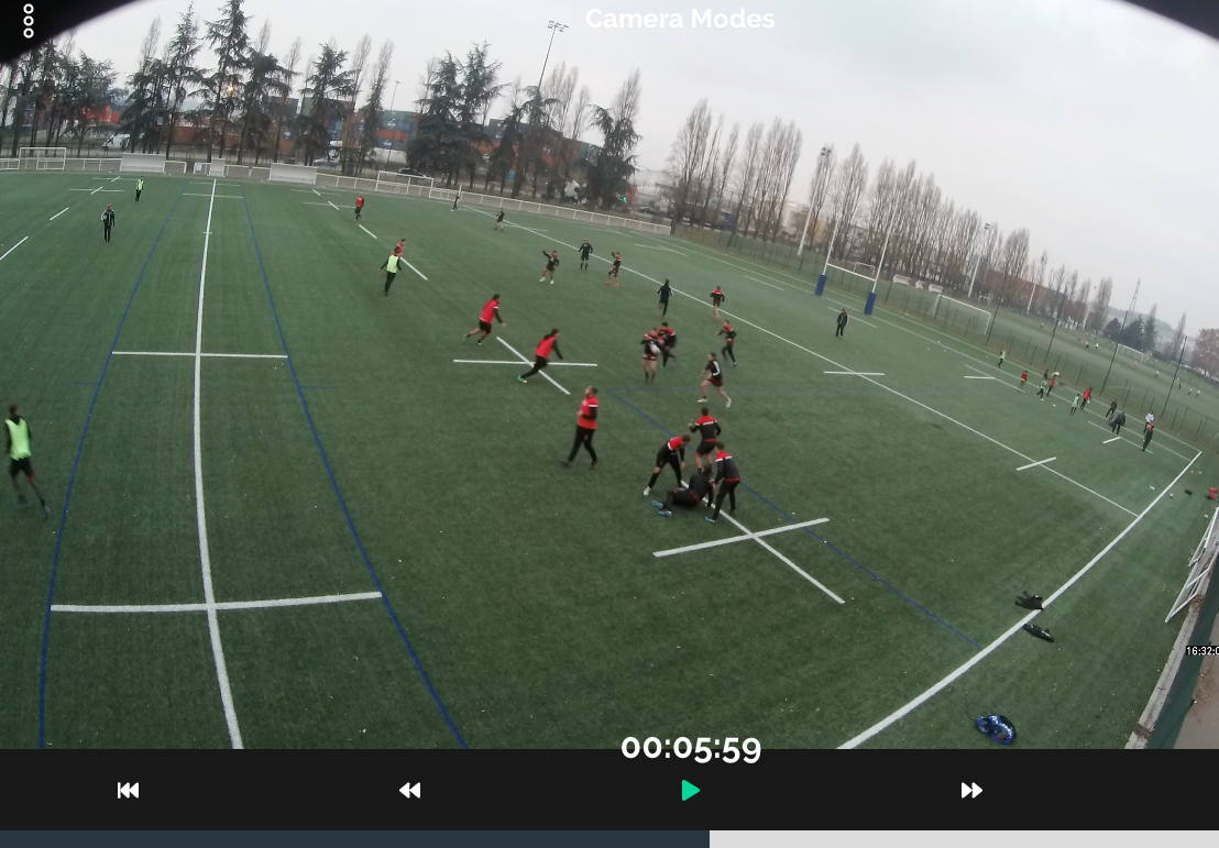Match football filmer analyse entrainement caméra